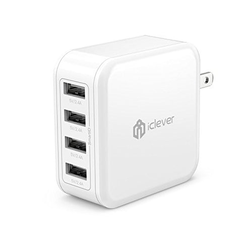 iClever BoostCube 40W 4-Port Universal USB Wall Charger with SmartID