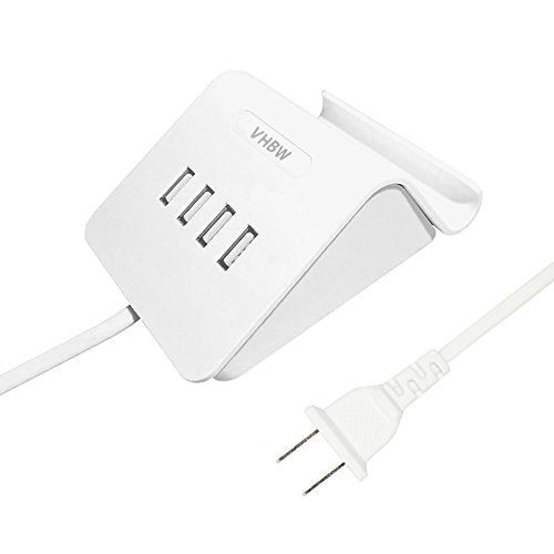 Desktop 4-Port USB Charger Universal Multi port USB Charger Station Charging Fast for iPhone,iPad, Samsung,Bluetooth Speakers,Power bank,HTC,LG,Nintendo,Kindle fire and Other USB Charging