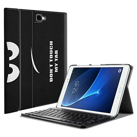 Fintie Keyboard Case Samsung Galaxy Tab A 10.1, Smart Slim Shell Light Weight Stand Cover Magnetically Detachable Wireless Bluetooth