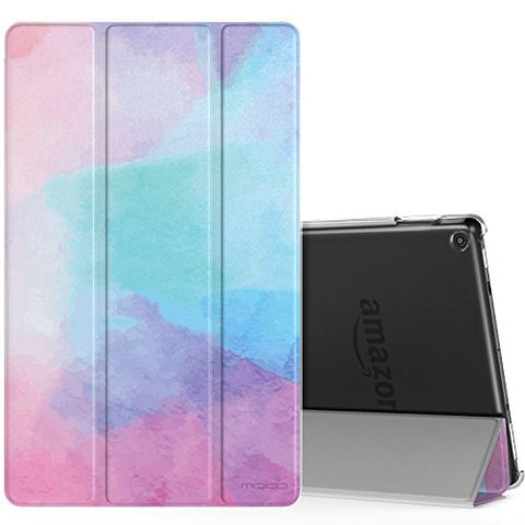 MoKo Ultra Lightweight Slim Shell Stand Cover with Translucent Frosted Back for Fire HD 10 2017 Tablet