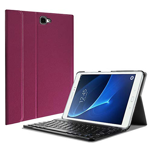 Fintie Keyboard Case Samsung Galaxy Tab A 10.1, Smart Slim Shell Light Weight Stand Cover Magnetically Detachable Wireless Bluetooth