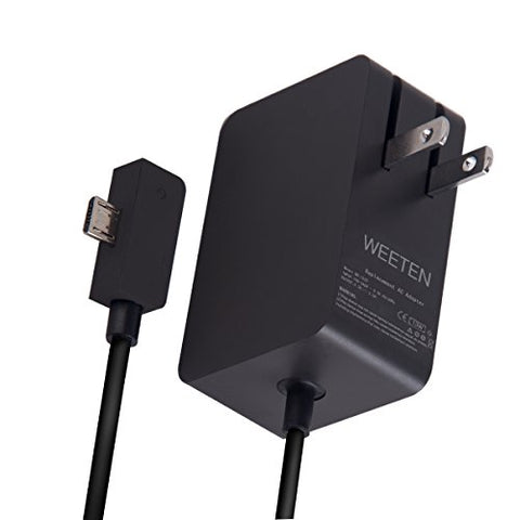 WEETEN 13W 5.2V 2.5A Surface 3 Power Supply AC Adapter Wall Charge Adapter Replacement Charger Compatible with Microsoft Surface 3 Windows 8.1 Tablet Micro USB Tip Model 1623 1624