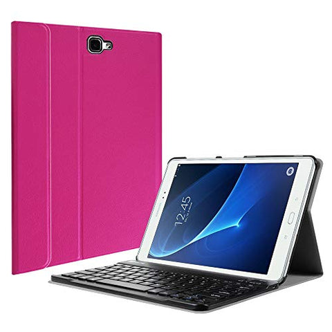 Fintie Keyboard Case Samsung Galaxy Tab A 10.1, Smart Slim Shell Light Weight Stand Cover Magnetically Detachable Wireless Bluetooth