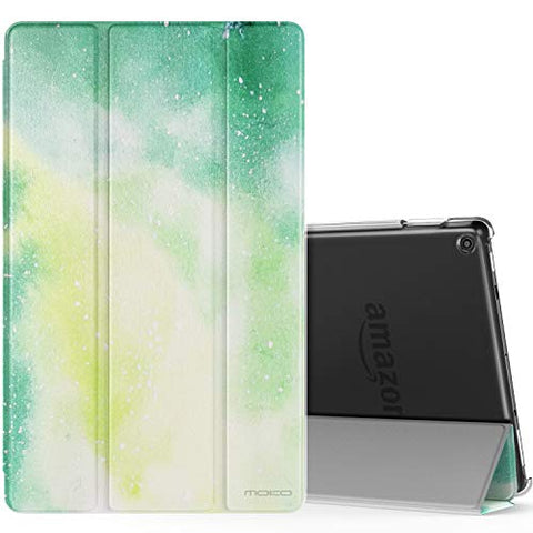 MoKo Ultra Lightweight Slim Shell Stand Cover with Translucent Frosted Back for Fire HD 10 2017 Tablet