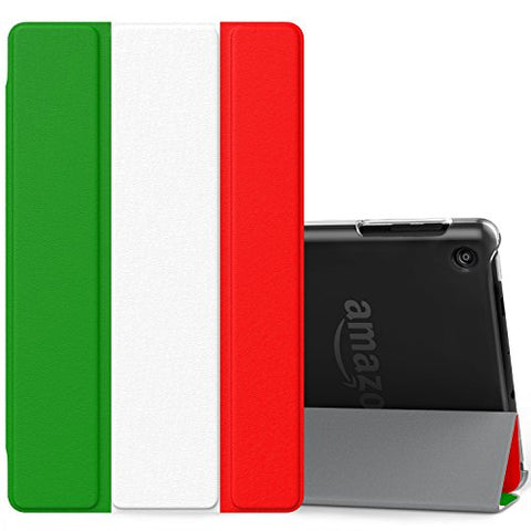 MoKo Ultra Lightweight Slim Shell Stand Cover with Translucent Frosted Back for Fire HD 8 2017