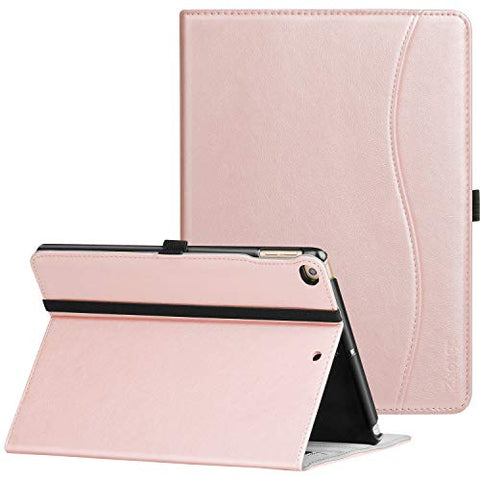 IPad 9.7 Inch 2018/2017 Case, Ztotop Premium Leather Business Slim Folding Stand Folio Cover Auto Wake/Sleep,Pencil Holder Multiple Viewing