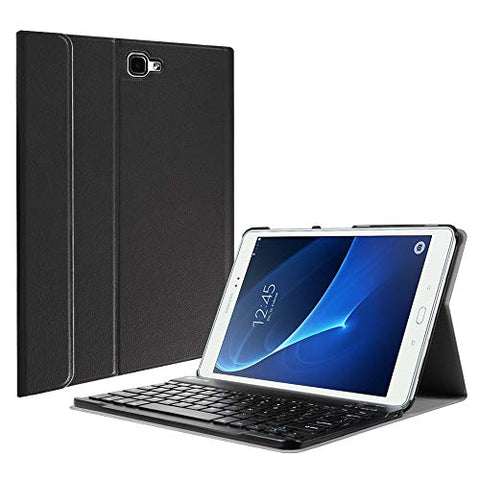 Fintie Keyboard Case Samsung Galaxy Tab A 10.1, Smart Slim Shell Light Weight Stand Cover Magnetically Detachable Wireless Bluetooth