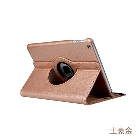 Black 360 Degrees Rotating Stand Leather Case for Ipad 2 2nd