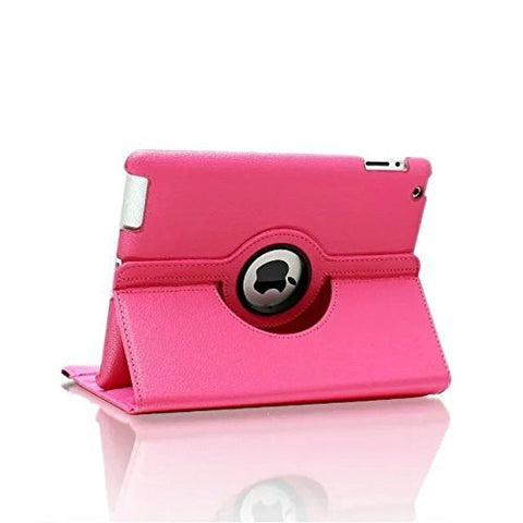 Black 360 Degrees Rotating Stand Leather Case for Ipad 2 2nd