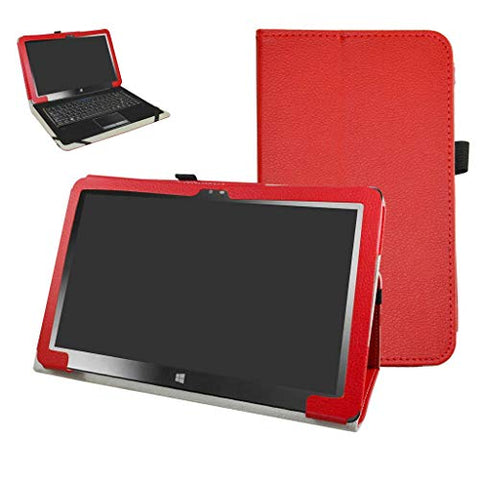 Mama Mouth PU Leather Folio Stand Cover for 11.6" Insignia Flex NS-P11W7100 11.6 Inch Windows 10 Tablet