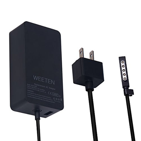 WEETEN 48W 12V 3.6A Surface Power Supply Adapter Compatible with Microsoft Surface Pro/Pro 2 and Surface RT Surface 2 Windows 8 Tablet Laptop AC Charger Replacement Cord, USB Port 5V 1A for