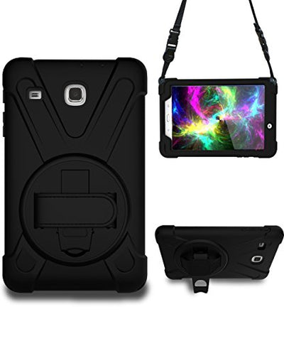 Galaxy Tab E 8.0 Case, STLDM Heavy Duty Shockproof Three Layers Hybrid Armor Impact Resistant Full-Body Protective Case Cover for Samsung Galaxy Tab E 8.0 Inch