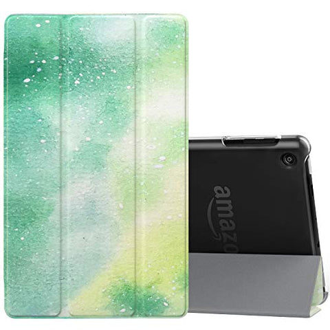 MoKo Ultra Lightweight Slim Shell Stand Cover with Translucent Frosted Back for Fire HD 8 2017