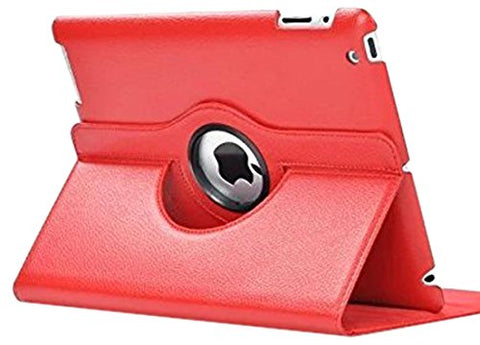 Black 360 Degrees Rotating Stand Leather Case for Ipad 2 2nd