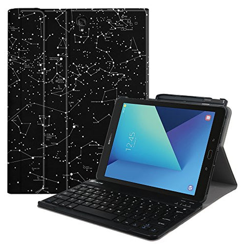 Fintie Keyboard Case for Samsung Galaxy Tab S3 9.7, Smart Slim Shell Stand Cover with S Pen Protective Holder Detachable Wireless Bluetooth