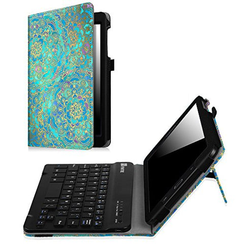 Fintie Keyboard Case for Samsung Galaxy Tab E 8.0, Slim Fit Folio PU Leather Case Cover with Detachable Magnetical Bluetooth