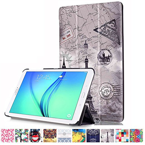 Galaxy Tab E 8.0 T377V Case,UUcovers Colorful Tri-fold Lightweight Slim Shell Standing Cover Shockproof Protective Cover Shell for Samsung Galaxy Tab E 8.0 inch T377V