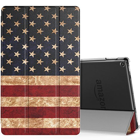 MoKo Ultra Lightweight Slim Shell Stand Cover with Translucent Frosted Back for Fire HD 10 2017 Tablet