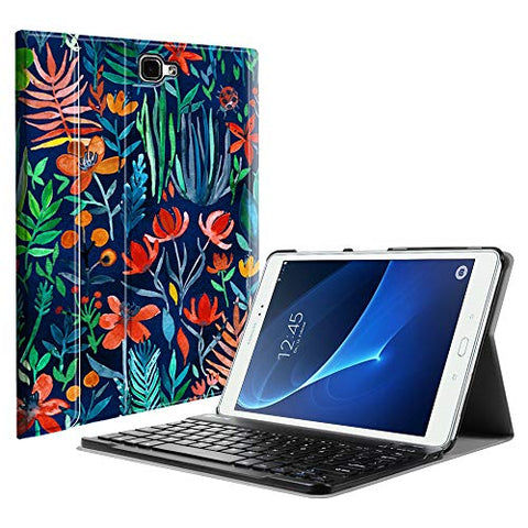 Fintie Keyboard Case Samsung Galaxy Tab A 10.1, Smart Slim Shell Light Weight Stand Cover Magnetically Detachable Wireless Bluetooth