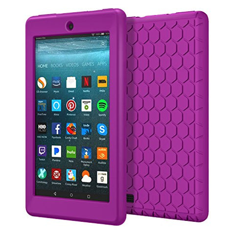 MoKo Amazon Fire 7 2017 Honey Comb Series Cover Case