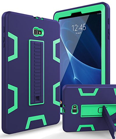 Samsung Galaxy Tab A 10.1 Case,XIQI Three Layer Hybrid Rugged Heavy Duty Shockproof Anti-Slip Case Full Body Protection Cover for Tab A 10