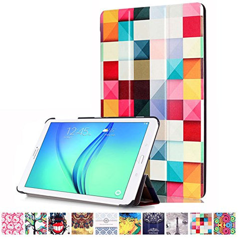 Galaxy Tab E 8.0 T377V Case,UUcovers Colorful Tri-fold Lightweight Slim Shell Standing Cover Shockproof Protective Cover Shell for Samsung Galaxy Tab E 8.0 inch T377V