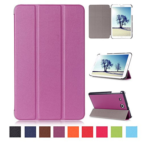 Galaxy Tab E 8.0 T377V Case,UUcovers Colorful Tri-fold Lightweight Slim Shell Standing Cover Shockproof Protective Cover Shell for Samsung Galaxy Tab E 8.0 inch T377V