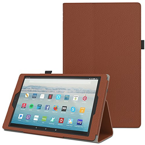 Vori Case for All-New Amazon Fire HD 10 Tablet (7th Generation, 2017 Release) - Premium PU Leather Slim Fit Smart Stand Cover with Auto Wake/Sleep for Fire HD 10.1"