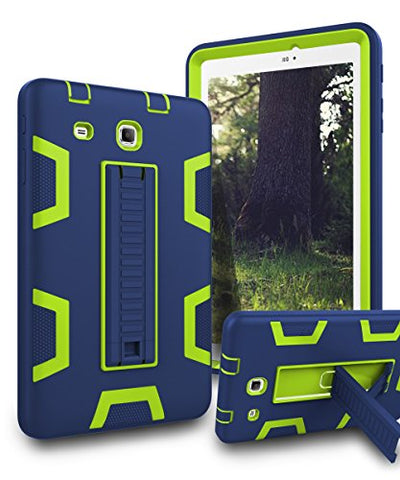 Samsung Galaxy Tab E 8.0 Case,TIANLI[Kickstand Features][Shock Absorption] Three-Layer Heavy Duty Rugged Armor High Impact Resistant Bumper Protective Case Cover for Samsung Galaxy Tab E