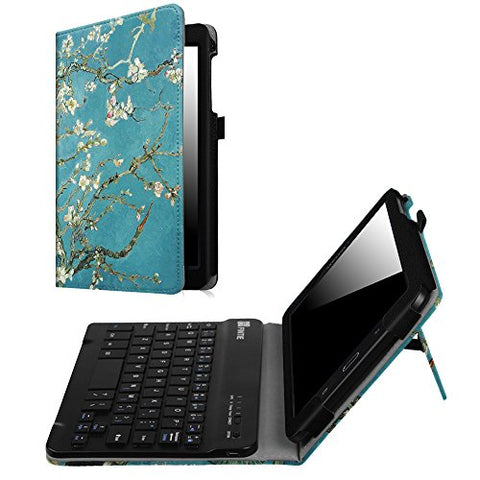 Fintie Keyboard Case for Samsung Galaxy Tab E 8.0, Slim Fit Folio PU Leather Case Cover with Detachable Magnetical Bluetooth