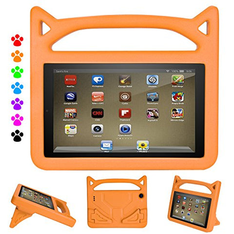 All-New Amazon Fire 7 Tablet (7th Gen, 2017) Kids Case- Dinines Light Weight Shock Proof Handle Friendly Stand Kid-Proof Cover, Compatible with Kindle Fire 7 (5th Gen,