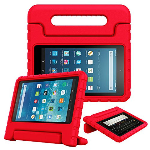 Fintie Case for All Fire HD 8 Tablet (7th and 8th Generation Tablets, 2017 and 2018 Releases) - [Kids Friendly] Shock Proof Light Weight Convertible Handle Stand Protective