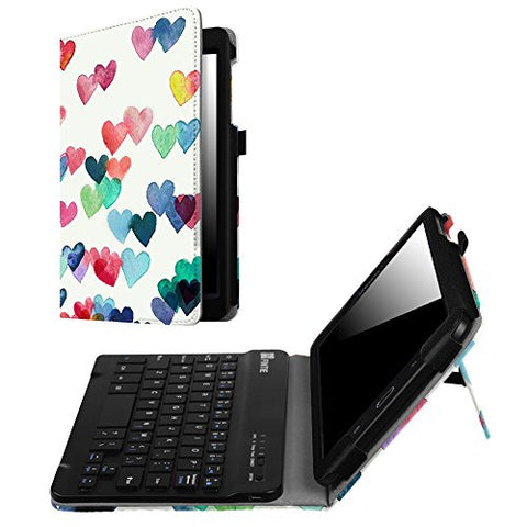 Fintie Keyboard Case for Samsung Galaxy Tab E 8.0, Slim Fit Folio PU Leather Case Cover with Detachable Magnetical Bluetooth