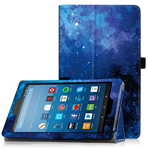 Famavala Folio Case Cover with Auto Wake/Sleep Feature for 8" Fire HD 8 Tablet [Compatible with 8th Generation 2018 / 7th Generation 2017 ] 8-Inch