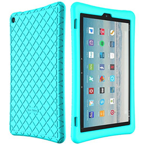 Bear Motion Silicone Case for Fire HD 10 2017 - Anti Slip Shockproof Light Weight Kids Friendly Protective Case for All-New Fire HD 10 Tablet with Alexa (2017