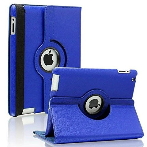 Black 360 Degrees Rotating Stand Leather Case for Ipad 2 2nd