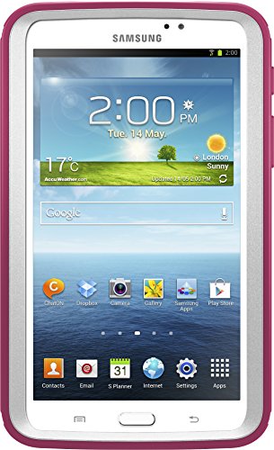 OtterBox DEFENDER SERIES Case for Samsung Galaxy Tab 3 7.0" (ONLY) - Retail Packaging - PAPAYA (WHITE/PEONY