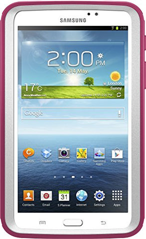 OtterBox DEFENDER SERIES Case for Samsung Galaxy Tab 3 7.0" (ONLY) - Retail Packaging - PAPAYA (WHITE/PEONY