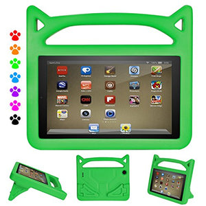 All-New Amazon Fire 7 Tablet (7th Gen, 2017) Kids Case- Dinines Light Weight Shock Proof Handle Friendly Stand Kid-Proof Cover, Compatible with Kindle Fire 7 (5th Gen,