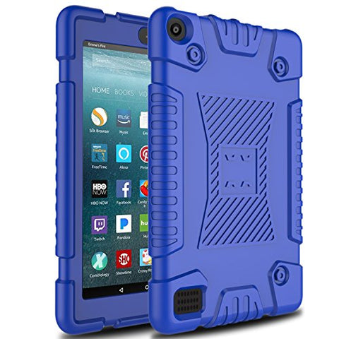 Venoro Case for All-New Amazon Fire 7 Tablet, Light Weight Shockproof Soft Silicone Defender Protective Case Cover for Amazon Kindle Fire 7 (7th Generation - 2017 Release