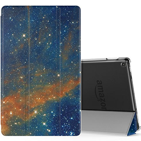 MoKo Ultra Lightweight Slim Shell Stand Cover with Translucent Frosted Back for Fire HD 10 2017 Tablet