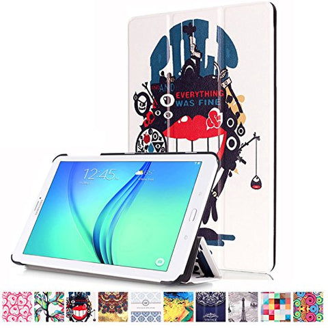 Galaxy Tab E 8.0 T377V Case,UUcovers Colorful Tri-fold Lightweight Slim Shell Standing Cover Shockproof Protective Cover Shell for Samsung Galaxy Tab E 8.0 inch T377V