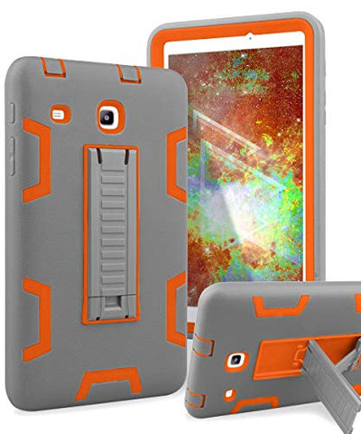 Samsung Galaxy Tab E 8.0 Case,XIQI Three Layer Hybrid Rugged Heavy Duty Shockproof Anti-Slip Case Full Body Protection Cover for Tab E 8.0