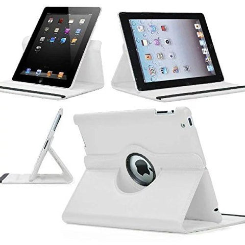 Black 360 Degrees Rotating Stand Leather Case for Ipad 2 2nd