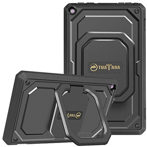 Fintie Shockproof Case for All Amazon Fire HD 8 (7th and 8th Generation Tablets, 2017 and 2018 Releases) - [Tuatara Magic Ring] [360 Rotating] Multi-Functional Grip Stand Carry Cover,