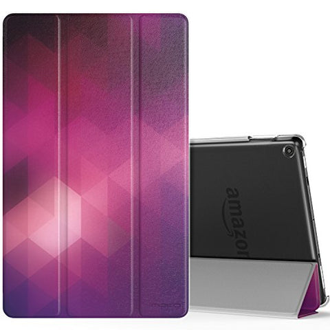 MoKo Ultra Lightweight Slim Shell Stand Cover with Translucent Frosted Back for Fire HD 10 2017 Tablet