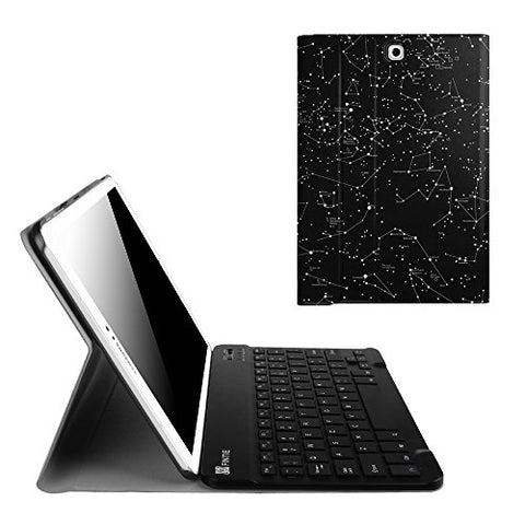 Fintie Keyboard Case for Samsung Galaxy Tab S2 9.7 - Slim Fit Light Weight Stand Cover with Magnetically Detachable Wireless Bluetooth