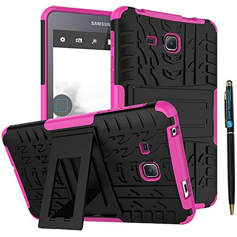 DWaybox 2in1 Combo Hybrid Rugged Heavy Duty Armor Hard Back Cover Case with Kickstand for Samsung Galaxy Tab A 7.0 Inch 2016 SM-T280 / T285 / Samsung Tab A6