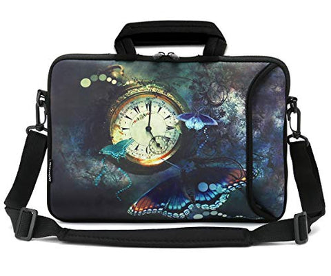 RICHEN Messenger Bag Carring Case Sleeve with Handle Accessory Pocket Fits Laptops/Notebook/ebooks/Kids