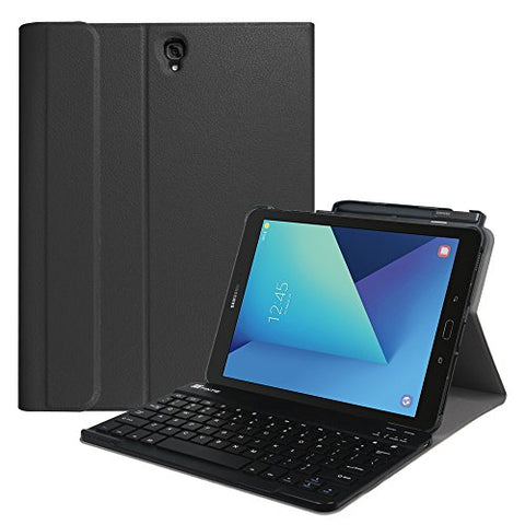 Fintie Keyboard Case for Samsung Galaxy Tab S3 9.7, Smart Slim Shell Stand Cover with S Pen Protective Holder Detachable Wireless Bluetooth